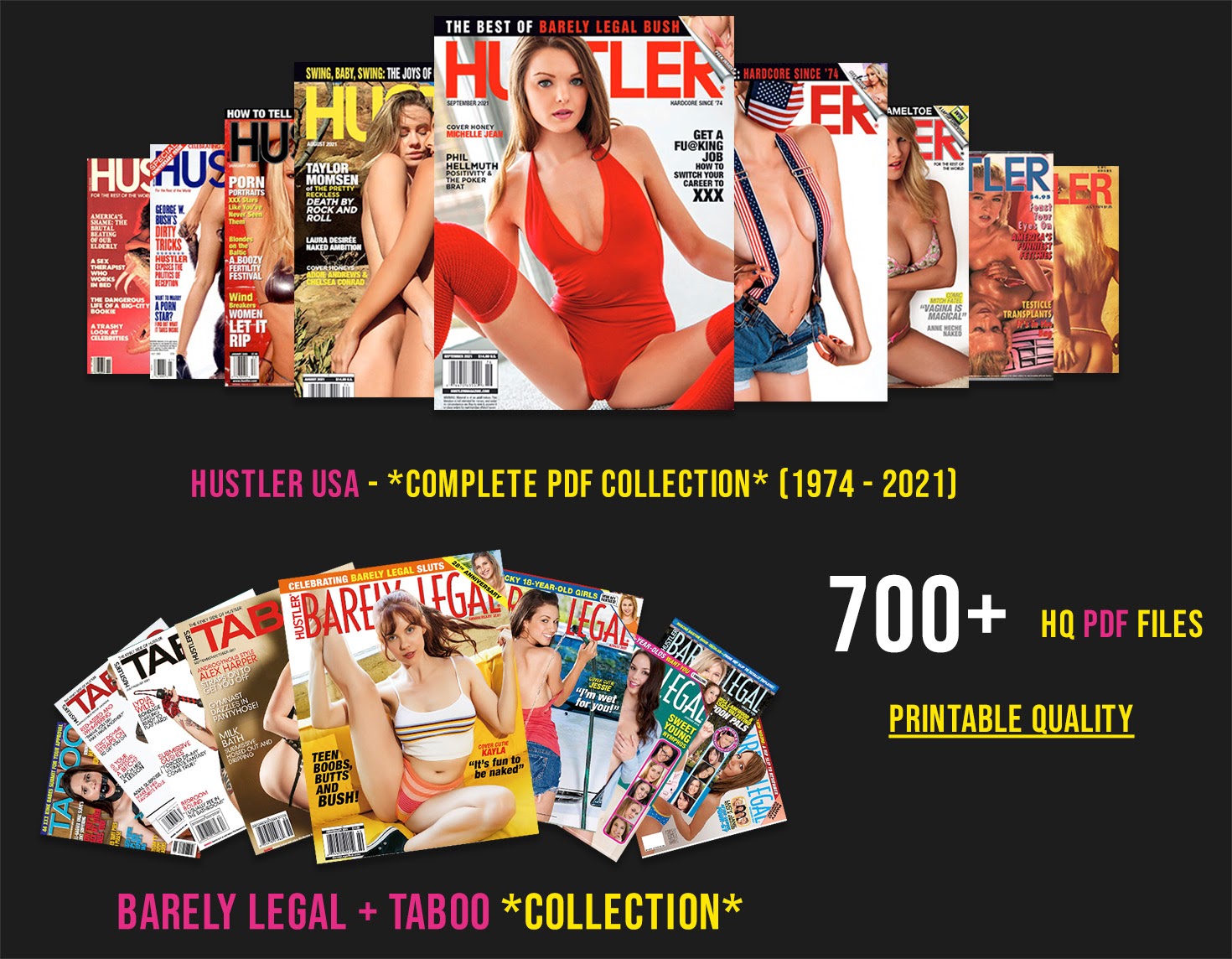 For The First Time Ever, Download The Complete Hustler Adult Magazine Digital Collection (1974 - 2021)