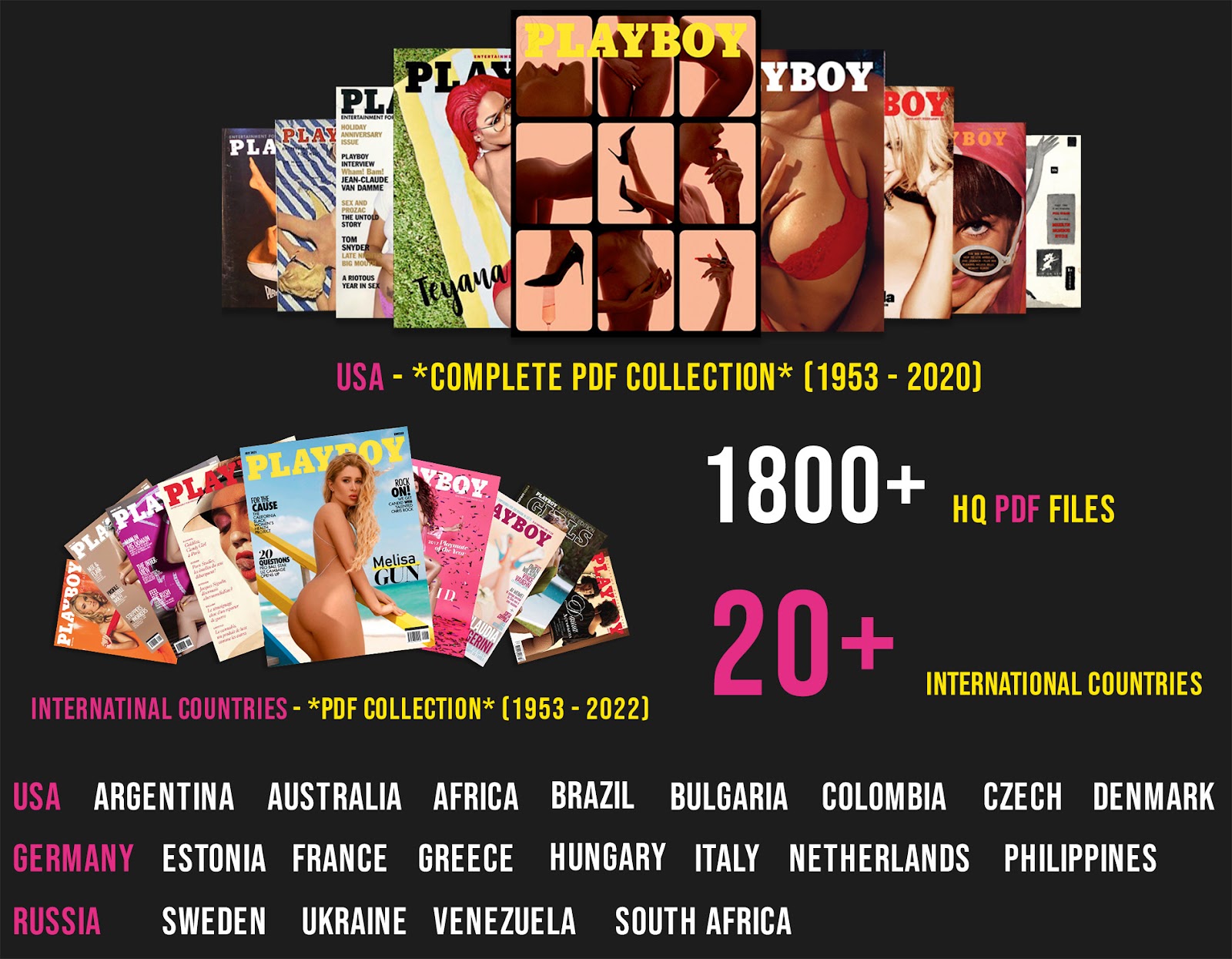 For The First Time Ever, Download The Complete Playboy Magazine Digital Collection (1953 – 2022)